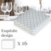 Silver Spoons DISPOSABLE QUILTED COCKTAIL NAPKINS European Made for Upscale