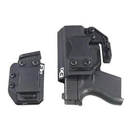 FDO Industries IWB Kydex Holster Compatible with Glock 43 w/IWB Mag Carrier -The Paladin Series -Made in USA- (Black)