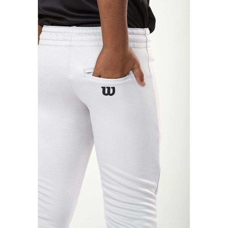 WILSON Boys' P101K Pull Up Knicker Pant, Team White, Medium