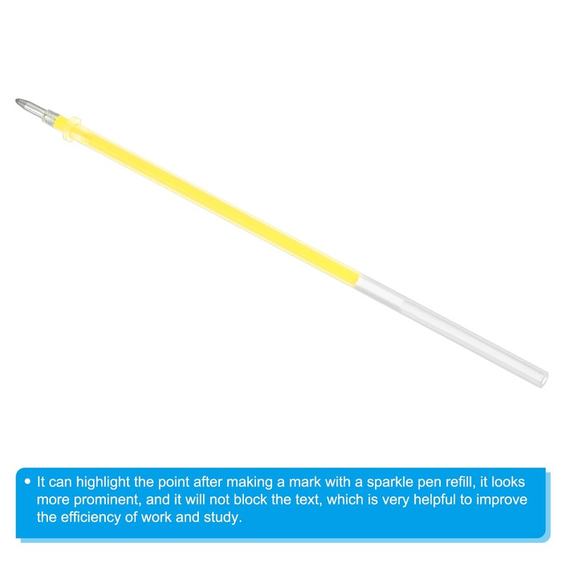 PATIKIL 1mm Gel Pens Refills, 24 Pack Fluorescence Metallic Ink