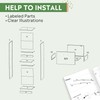 DEVAISE 4 Drawer File Cabinet with Lock, Vertical Filing Cabinet