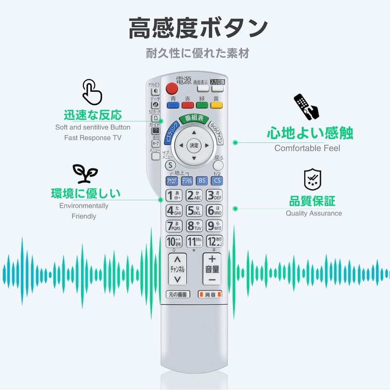 TV Remote Control N2QAYB000324 for Panasonic Panasonic Remote Control Viera