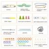 56-Piece Crochet Hooks Knitting Accessories Stitch Marker Knitting Set Crochet