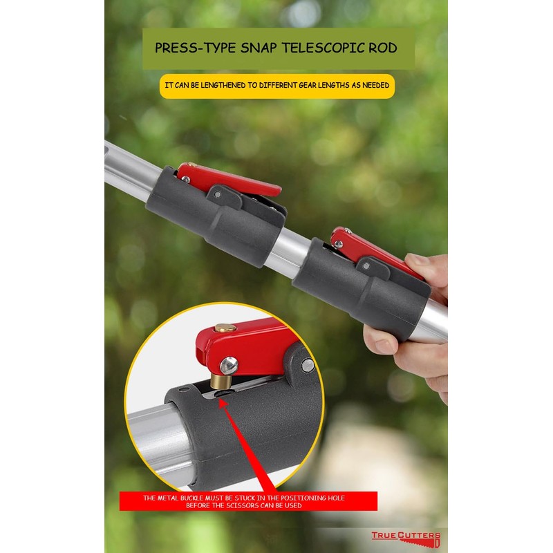 TrueCutters 4-11.5 Ft Extendable Tree Pruner & Pole Saw –