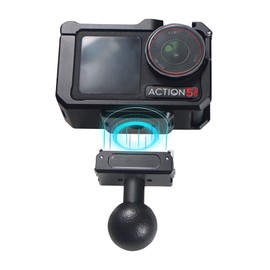 Sruim Metal Cage for DJI Osmo Action 5 Pro 4 3 with 1 "Ball Magnetic Quick-Release Adapter Mount, DJI Action5 Pro Premium Accessories Multifunction Protective Frame Case Aluminum Housing Combo Kit