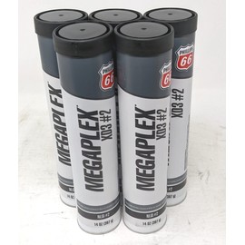 Phillips 66 Megaplex XD3 14oz Lithium Grease Tube (5-Pack) for Off-Highway Trucks and Heavy Equipment