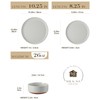 MALACASA Plates and Bowls Sets, 18 Pieces Modern Ceramic Dinnerware