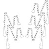 CENPEK 5 Pcs Toilet Flapper Replacement Chain Metal Triangle Hook