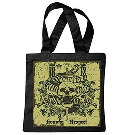 Reifen-Markt Tasche Umhängetasche BATTLE FIELD SKULL BIKERSHIRT GOTHIC BIKE CLUB MC MOTORCYCLE CHOPPER CUSTOM MOTORRAD MOTORRADTREFFEN CLUB TREFFEN Einkaufstasche Schulbeutel Turnbeutel in Schwarz
