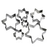 Star cookie cutters, Christmas cookie cutter, stainless steel, 10 different
