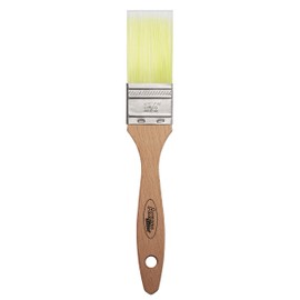 Axus Decor Wood Finishing & Varnish Brush (Lime Color) - 1.5"/38mm - For Applying All Stains & Lacquers Without Dripping, Eco-friendly Natural Bamboo Handles, Anti-Rust Stainless Steel, Ultra-Smooth