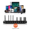 Alxum 60W 10 Ports USB Charging Station for Multiple Devices,