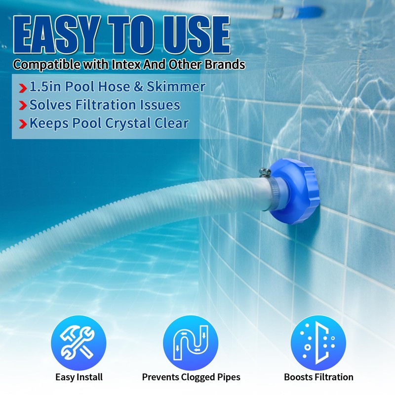 Boltigen 25016 Above Ground Pool Skimmer Hose & Adapter B