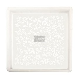 Redesign Decor Moulds® Redesign Paver Mould 12"x12"x0.8Mm Vine Wall Mylar Paver Crafting DIY Projects Road Back Yard Air Dry Clay,Day