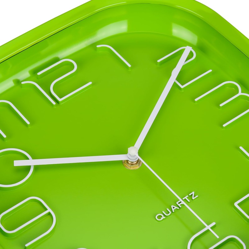 Topkey Square Wall Clock - Green