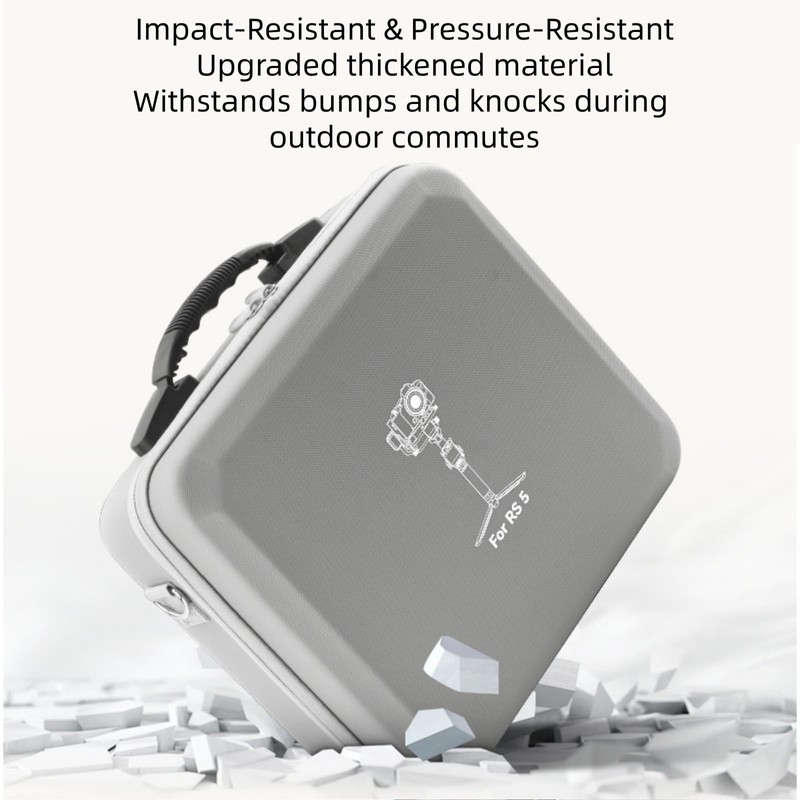 Ferbao Storage Case for DJI RS5,Waterproof Portable PU leather Carrying