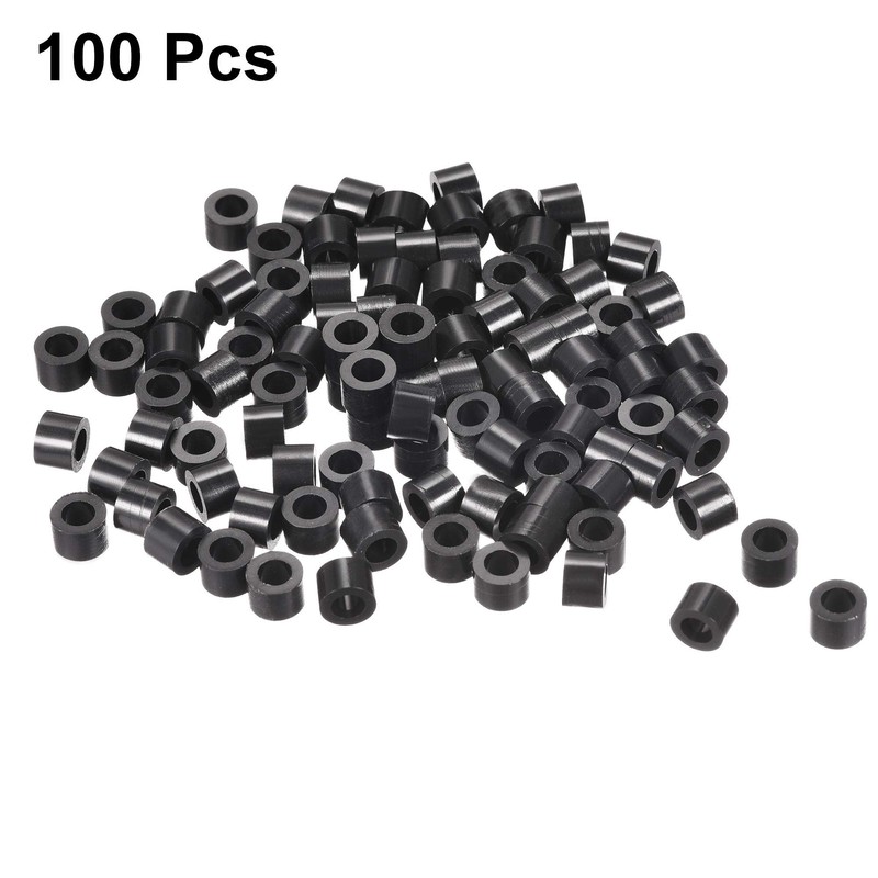 sourcing map Nylon Round Spacer Washer 4.2mm ID 7mm OD