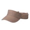 Washed PRO Style Cotton Twill Visor, Khaki