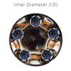 159mm 6.26in Wheel Center Caps | Compatible with 1993-1997 Explorer/Ranger