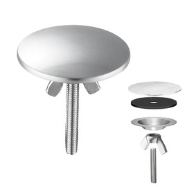 Ulifebetter Kitchen Sink Hole Cover, 2in Kitchen Sink Cover Plate Sink Sprayer Plug Faucet Hole Cover Stainless Steel Sink Hole Cap Kitchen Sink Sprayer Hole Cover for Sink Sprayer Hole