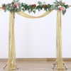 FLCSIed 2PCS/Pack Wedding Arch Draping Fabric, 2 Panel 12" x20ft