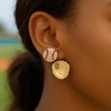 Golf Earrings Studs for Women Rhinestone Sports Earring Sets Tennis