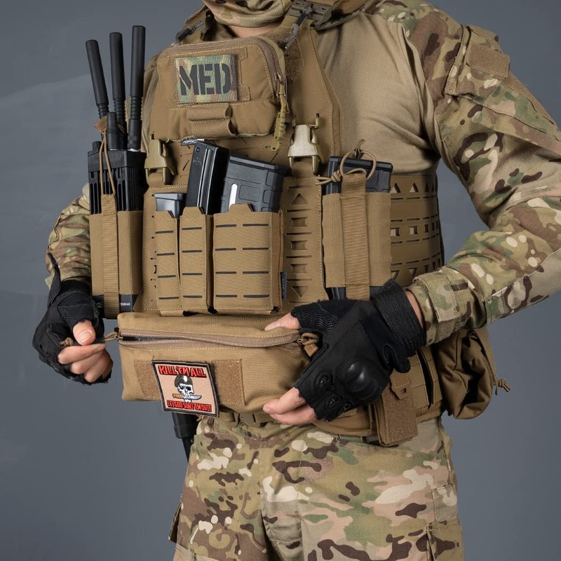 IDOGEAR Tactical Drop Pouch with Hook and Loop for JPC