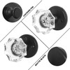 GOBEKOR Pack of 3 Privacy Locking Sets Crystal Interior Door