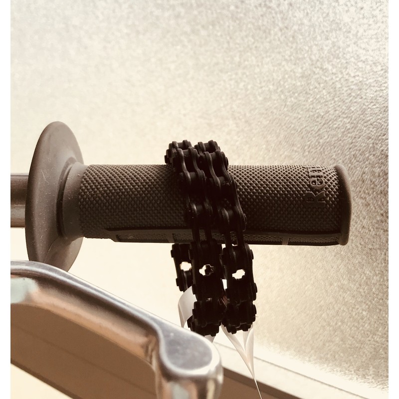 moto365 MX Black Chain Wristband Bracelet