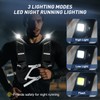 JOHNBOLIN LED Running Vest Men,Hydration Vest Women,Reflective Running Vests LED