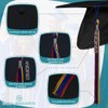Endea Graduation Triple Color Tassel with Silver Stacked Date Drop