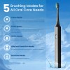 SEJOY Sonic Electric Toothbrush Rechargeable With 8 Brush Heads 5