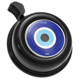 Liix Colour Bell Lucky Eye Nazar Boncugu Bicycle Bell for Children and Adults Design and Easy Assembly (Black)