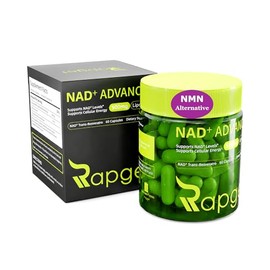 RAPGET Suplemento liposomal NAD + Resveratrol - Suplemento NMN alternativo de alta pureza NAD + Suplemento para energía - Apoyo a la salud celular - 6