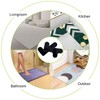 Alluring Non-Slip Mat for Carpet, Pack of 8, Washable and