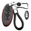 LETINGFAR Smart Key Case, For Nissan, Key Case, Genuine Leather,