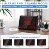 Raynic Digital Clock, 11.5" Large Display Digital Wall Clock,Adjustable Brightness