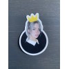 Billie Eilish Vinyl Sticker Yellow Crown And Black Very High