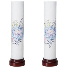 Butsudanya Takita Shoten Bon Lantern, Bon Lantern, Mini Komorebi, Cherry Blossom Style, Cordless (Pair), Height 11.8 x Width 3.0 inches (30 cm) x Width 3.0 inches (7.5 cm) ◆ Mino Washi Paper Placement