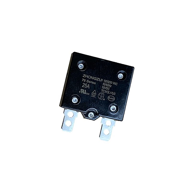 weelye 1Pcs 25A 125/250Vac 50Vdc Automatic Reset Relay Thermal Switch