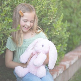 World's Softest Plush BriBri Bunny, Rose, Lushee, Large, 16" Stuffed Animal for Baby, Toddler, Kids, Adults - Soft, Huggable Stuffed Bunny- Adorable Toy Made from Kid-Friendly, Quality Materials