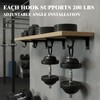 Closet Rod Support Bracket 12 Inch, Heavy Duty Wall Mount,