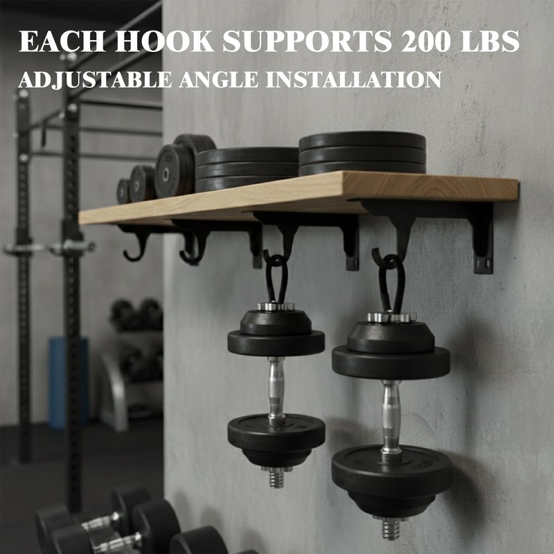 Closet Rod Support Bracket 12 Inch, Heavy Duty Wall Mount,