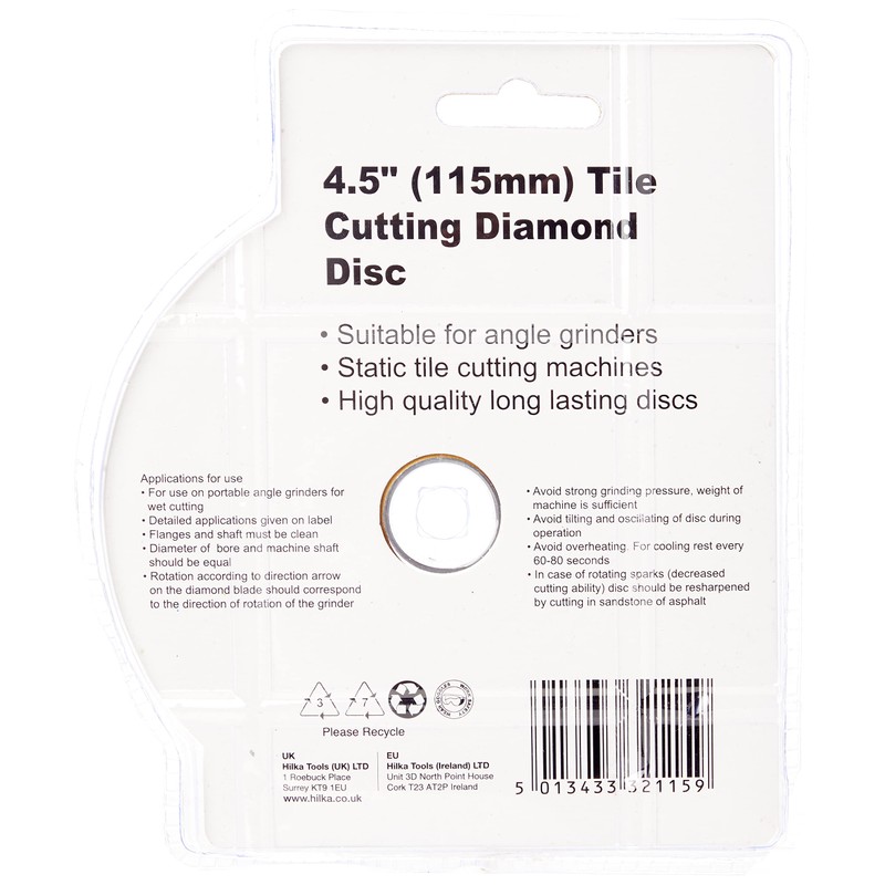 4.5IN Tile Cutting Diamond DISC, Brown,Black