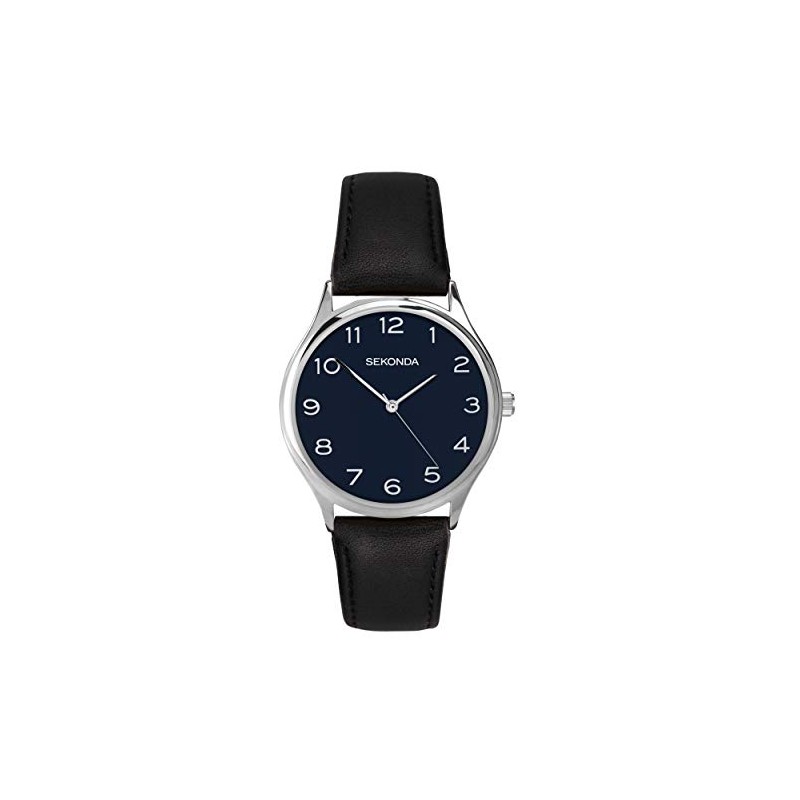 Sekonda Mens Classic Analogue Quartz Watch with Midnight Blue Dial