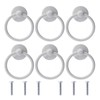 NAKUPENDA Pack of 6 Antique Ring Handles Drawer Vintage Metal