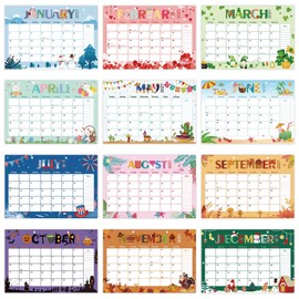 Guasslee Desk Calendar 2025-2028,36 Months Calendar Runs from 2025 Jun. to 2028 May, 17"x11.5" Monthly Desktop/Wall Planner with Thick Paper and Notes for Home School & Office