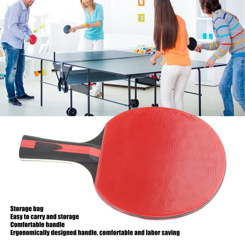 REGAIL Table Tennis Paddle Double Sided Beef Tendon Rubber Training