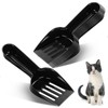 Bokon 6 Pack Disposable Cat Litter Scoop with Wide Slats