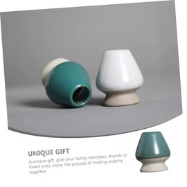 FELTECHELECTR Japanese Matcha Whisk Stand Ceramic Matcha Holder Traditional Teaware Matcha Tea Cup Accessory Decorative Matcha Whisk Container